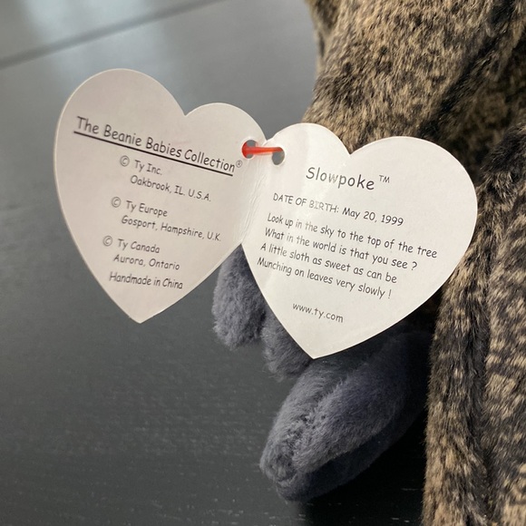 TY Beanie Baby “Slowpoke” the Sloth - 1999 - Picture 8 of 10